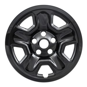 Coast to Coast Wheel Skin, Impostor ®, 17 Inch, 5 Spokes, Snap-On, Painted, Gloss Black, ABS Plastic, Set of 4 – IWCIMP98BLK
