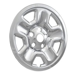 Coast to Coast Wheel Skin, Impostor ®, 17 Inch, 5 Spokes, Snap-On, Plated, Chrome, ABS Plastic, Set of 4, Compatible with Steel Wheels – IWCIMP98X