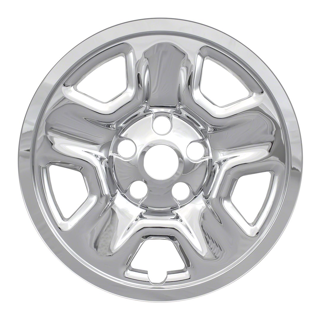 Coast to Coast Wheel Skin, Impostor ®, 17 Inch, 5 Spokes, Snap-On, Plated, Chrome, ABS Plastic, Set of 4, Compatible with Steel Wheels – IWCIMP98X