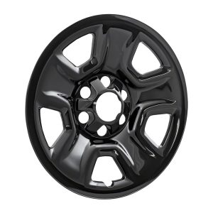 Coast to Coast Wheel Skin, Impostor ®, 18 Inch, 5 Spokes, Snap-On, Painted, Gloss Black, ABS Plastic, Set of 4 – IWCIMP99BLK