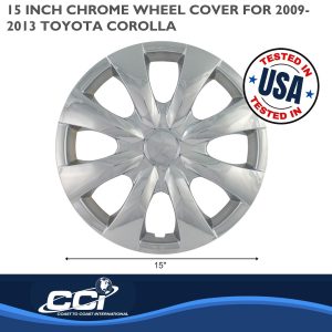 Coast to Coast Wheel Cover, 15 Inch, 8 Spoke, Chrome Plated, Plastic, Set of 4, Standard Leg – IWC45015C_SUS