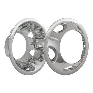 Coast to Coast Wheel Simulator, Fits 17 Inch Wheels, Chrome Plated, ABS Plastic, Snap on, Set of 4 – IWCN3290