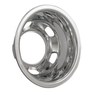 Coast to Coast Wheel Simulator, Fits 17 Inch Wheels, Rear, Chrome Plated, ABS Plastic, Snap on, 8 Lug/ 5 Hand Holes, Set of 2 – IWCN8010R