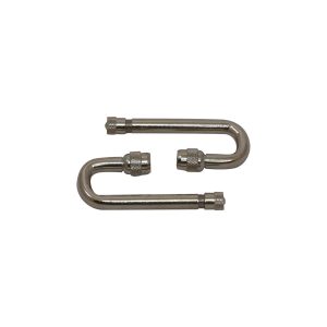 Coast to Coast Valve Stem Extension, For Inner and Outer Wheels, 3.14 Inch Length, 180 Degree, Stainless Steel, Polished, Silver, With Cap – IWCN8180K