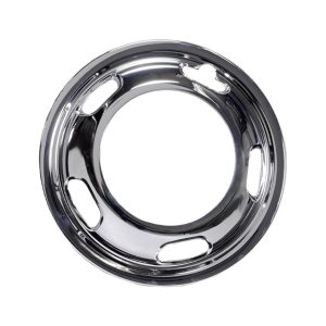 Coast to Coast Wheel Simulator, Fits 17 Inch Wheels, Front, Chrome Plated, ABS Plastic, Push-On, Set of 2 – IWCN9010F