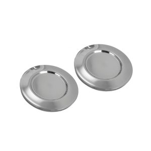 Coast to Coast Wheel Simulator Axle Cover, Fits Coast to Coast Wheel Simulator N195F99/ N16F07, Front, Snap-IN, Polished, Silver – SIMRPCNTR
