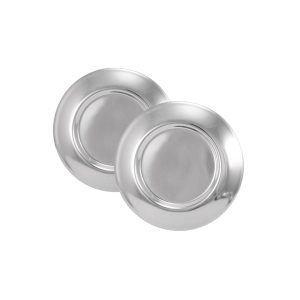 Coast to Coast Wheel Simulator Axle Cover, Fits Coast to Coast Wheel Simulator N195F99/ N16F07, Front, Snap-IN, Polished, Silver – SIMRPCNTR
