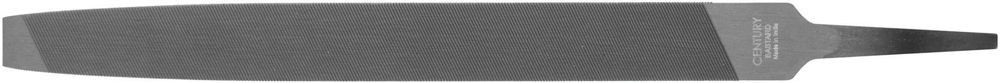 Century Dril Metal File, General Purpose, Mill, 12 Inch Length Single Cut Bastard, High Carbon File Steel, Without Handle – 04054
