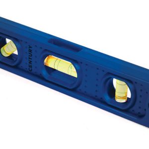 Century Dril Level, Torpedo Level, With 0 Degree/ 45 Degree/ 90 Degree Vials, 9 Inch Length, ABS Body with Rubber End Caps – 72891
