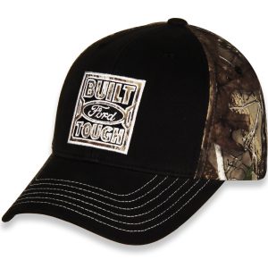 Checkered Fl Hat, Baseball Cap, Black Front Face and Brim/ Green Digital Camouflage Back of Hat and Text/ White Stitching – G1878
