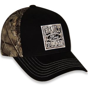 Checkered Fl Hat, Baseball Cap, Black Front Face and Brim/ Green Digital Camouflage Back of Hat and Text/ White Stitching – G1878