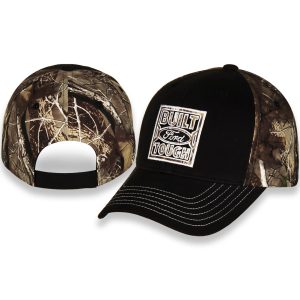 Checkered Fl Hat, Baseball Cap, Black Front Face and Brim/ Green Digital Camouflage Back of Hat and Text/ White Stitching – G1878