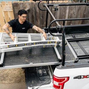Cargoglide Bed Slide Cross Bar, For Use with 41 Inch Width Cargoglide Models with Upward-Facing T-Slots, 41 Inch Length, Silver – C0056-2BAR41-ALM