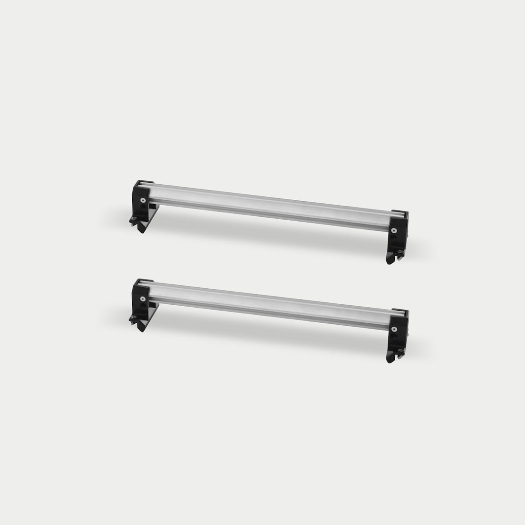 Cargoglide Bed Slide Cross Bar, For Use with 24 Inch Width Cargoglide Models with Upward-Facing T-Slots, 24 Inch Length, Silver – C0057-2BAR24-ALM