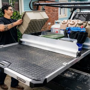 Cargoglide Bed Slide Cross Bar, For Use with 41 Inch Width Cargoglide Models with Upward-Facing T-Slots, 41 Inch Length, Silver – C0062-DIV41-ALM