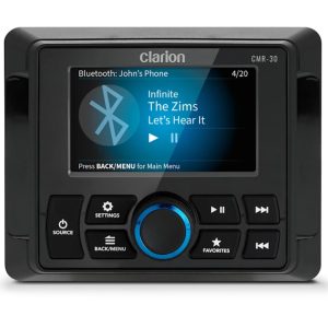 Clarion Radio Remote Control, For Use with CMM-30 and CMM-30BB Radio, With 3 Inch Full Color Lcd Display, Wired, IP67 Waterproof – 010-03228-00