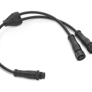 Clarion Radio Remote Control Adapter Cable, Used with CMR-10 Radio Remote Control, 1 Male End and 2 Female End, Black – 010-13753-00