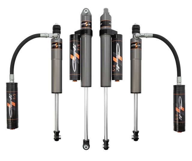 Carli Suspen Shock Absorber, Pathfinder 2.5, Hydraulic, With Remote Reservoir, Non-Adjustable Valving, Without Shock Boots – AS-F45SPKG-CS25RR-A