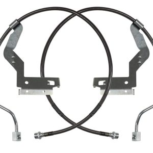 Carli Suspen Brake Line, Stainless Steel Outer/ Kevlar Braid Middle/ Teflon Innercore, For Use with 2-1/2 to 3-1/2 Inch Lift – CS-FORDBBL-LVL-17-F