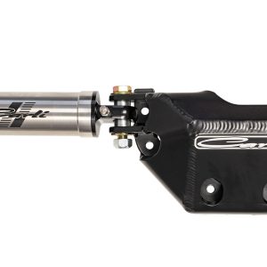 Carli Suspen Steering Stabilizer, Low Mount, Single, Stainless Steel, With Brackets/ Differential Guard/ Installation Hardware – CS-FLMSS-23