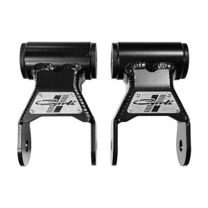 Carli Suspen Leaf Spring Shackle, 0 Inch Lift, Greaseable, Vulcanized Bushing, Set of 2 – CS-DSHACKLE-0313