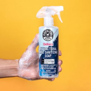 Chemical Guy Hand Sanitizer, Onhand, Liquid, Alcohol Free Foaming, Without Fragrance, 16 Ounce Spray Bottle, Single – HYG10116