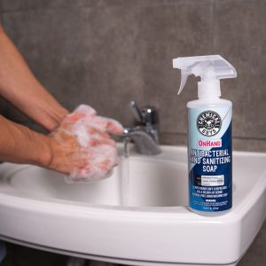 Chemical Guy Hand Sanitizer, Onhand, Liquid, Alcohol Free Foaming, Without Fragrance, 16 Ounce Spray Bottle, Single – HYG10116