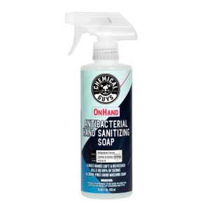 Chemical Guy Hand Sanitizer, Onhand, Liquid, Alcohol Free Foaming, Without Fragrance, 16 Ounce Spray Bottle, Single – HYG10116