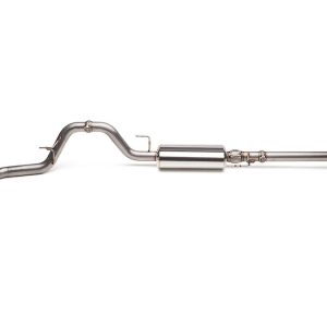 Cobb Tuning Exhaust System Kit, Cat-Back System, Stainless Steel, With Muffler, 3 Inch Pipe Diameter, Single Exhaust with Dual Exit – 5F1100