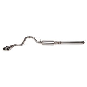 Cobb Tuning Exhaust System Kit, Cat-Back System, Stainless Steel, With Muffler, 3 Inch Pipe Diameter, Single Exhaust with Dual Exit – 5F1100