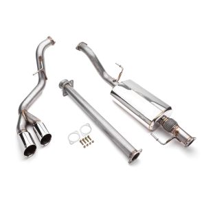 Cobb Tuning Exhaust System Kit, Cat-Back System, Stainless Steel, With Muffler, 3 Inch Pipe Diameter, Single Exhaust with Dual Exit – 5F2100