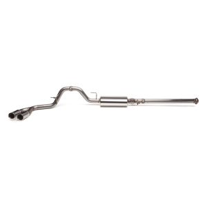 Cobb Tuning Exhaust System Kit, Cat-Back System, Stainless Steel, With Muffler, 3 Inch Pipe Diameter, Single Exhaust with Dual Exit – 5F2100