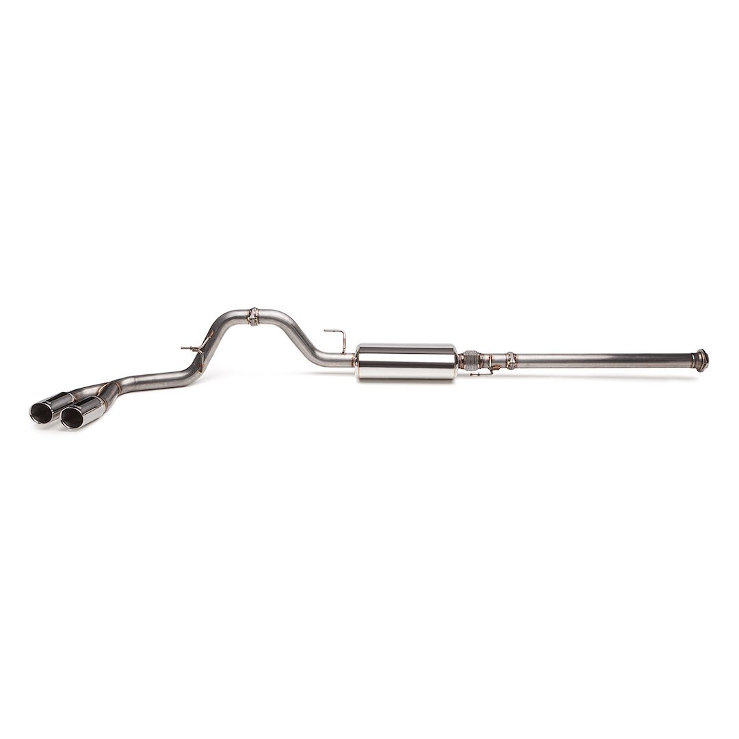 Cobb Tuning Exhaust System Kit, Cat-Back System, Stainless Steel, With Muffler, 3 Inch Pipe Diameter, Single Exhaust with Dual Exit – 5F2100