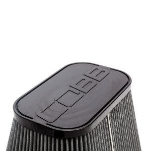 Cobb Tuning Cold Air Intake, Wrinkle Black Powder Coated Mandrel Bent Tube, High Flow Dual Inlet Tapered Oval Filter, With Air Box – 7F1100