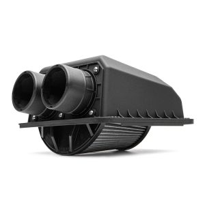 Cobb Tuning Cold Air Intake, Wrinkle Black Powder Coated Mandrel Bent Tube, High Flow Dual Inlet Tapered Oval Filter – 7F2125