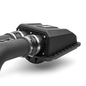 Cobb Tuning Cold Air Intake, Wrinkle Black Powder Coated Mandrel Bent Tube, High Flow Dual Inlet Tapered Oval Filter – 7F2125
