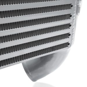 Cobb Tuning Intercooler, Air to Air, Core Size – 24 Inch Length X 14 Inch Height X 3-1/2 Inch Width, 3 Inch Inlet/ Outlet Diameter, Silver – 7F2500-SL