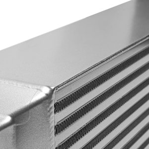Cobb Tuning Intercooler, Air to Air, Core Size – 18.7 Inch Length X 7.1 Inch Height X 4-1/2 Inch Width, 2-5/8 Inch Inlet/ Outlet Diameter – 7R1500-SL