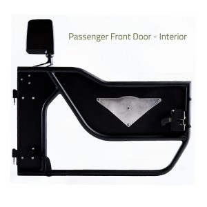 Combat Offrd Door, Mission, Tubular Lower Half, Powder Coated, Black, Steel, Set of 2 – 15-1046