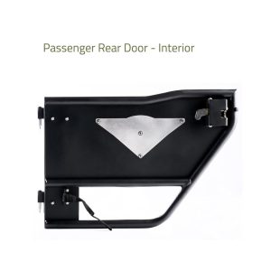 Combat Offrd Door, Mission, Tubular Lower Half, Powder Coated, Black, Steel, Set of 2 – 15-1049