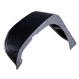 Combat Offrd Fender Flare, Full Assault, Flat Style, 9 Inch Tire Coverage, Black, Aluminum, Set of 2 – 15-1076