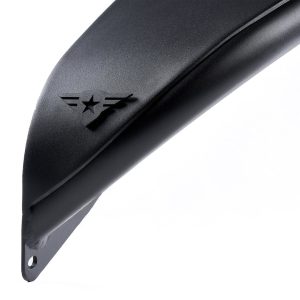 Combat Offrd Fender Flare, Full Assault, Flat Style, 9 Inch Tire Coverage, Black, Aluminum, Set of 2 – 15-1076