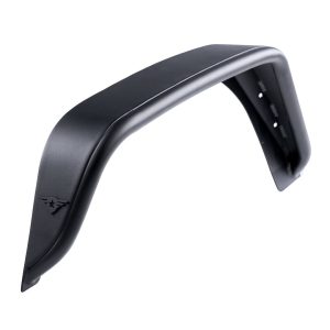 Combat Offrd Fender Flare, Full Assault, Flat Style, 6 Inch Tire Coverage, Black, Aluminum, Set of 2 – 15-1079