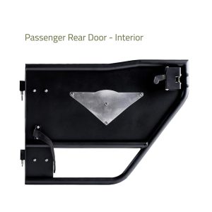 Combat Offrd Door, Mission, Tubular Lower Half, Powder Coated, Black, Steel, Set of 2 – 25-1049