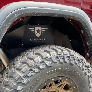 Combat Offrd Fender Well Liner, Battle Ready, Powder Coated, Black, Aluminum, Set of 2, With Stainless Steel Hardware – 25-1066