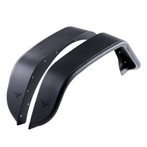 Combat Offrd Fender Flare, Full Assault, Flat Style, 7 Inch Tire Coverage, Black, Aluminum, Set of 2 – 25-1079