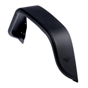 Combat Offrd Fender Flare, Full Assault, Flat Style, 7 Inch Tire Coverage, Black, Aluminum, Set of 2 – 25-1079