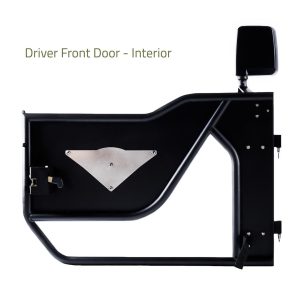 Combat Offrd Door, Mission, Tubular Lower Half, Powder Coated, Black, Steel, Set of 2 – 35-1046