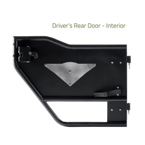 Combat Offrd Door, Mission, Tubular Lower Half, Powder Coated, Black, Steel, Set of 2 – 35-1049