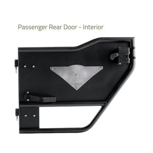 Combat Offrd Door, Mission, Tubular Lower Half, Powder Coated, Black, Steel, Set of 2 – 35-1049